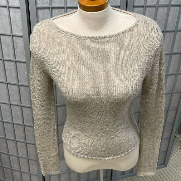 Zara Cream Crew Neck Sweater - Picture 1 of 7